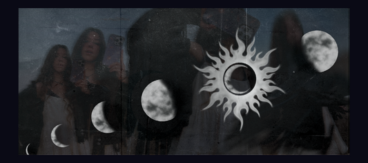 Moon phases graphic